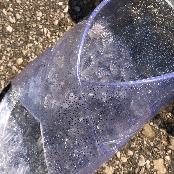 Sparkly Sandals ✨ Clear, Firm, Plastic - Picture 6 of 8